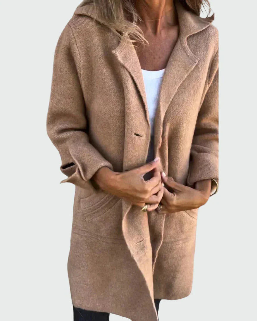 Long coat with buttons