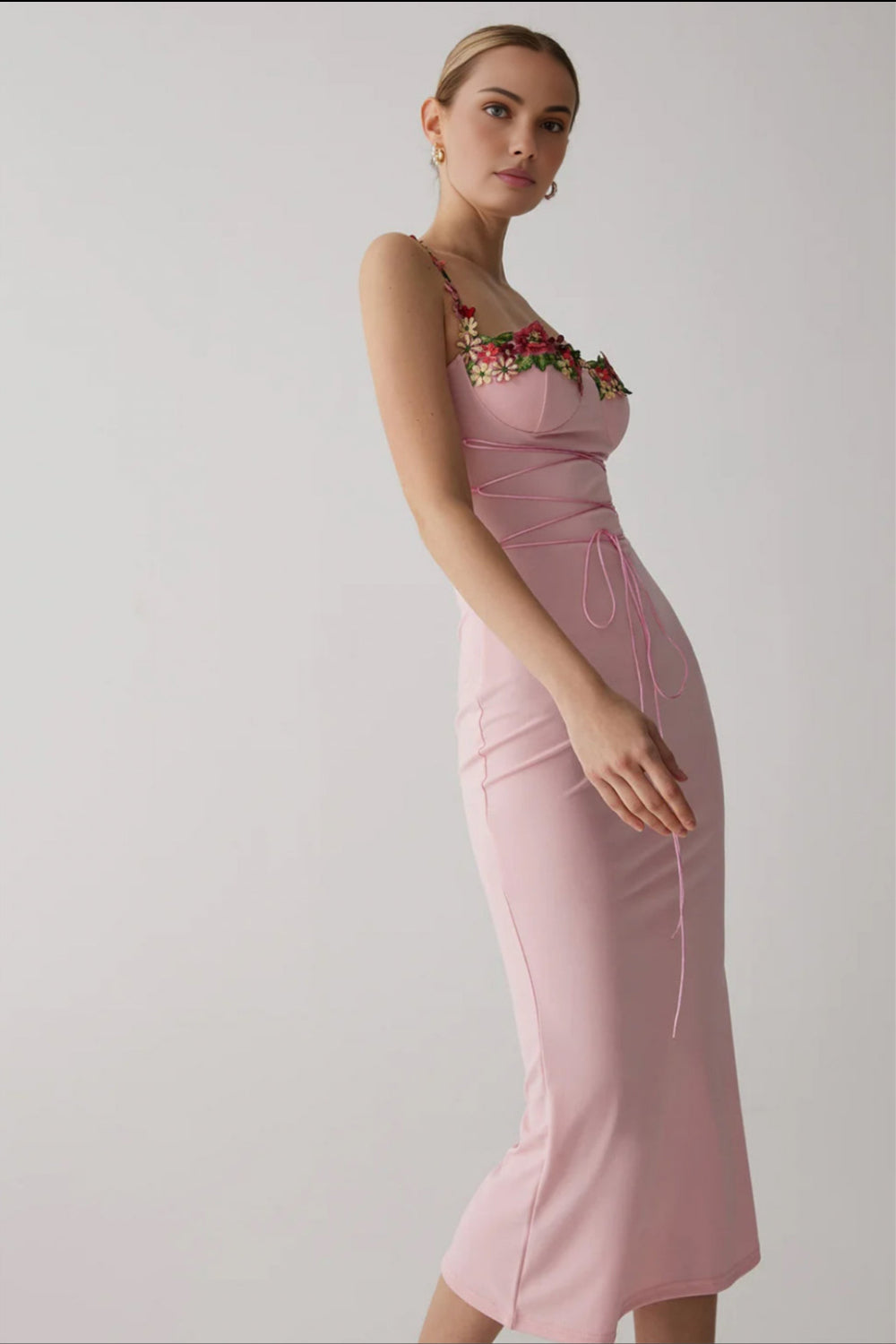 Light pink floral dress