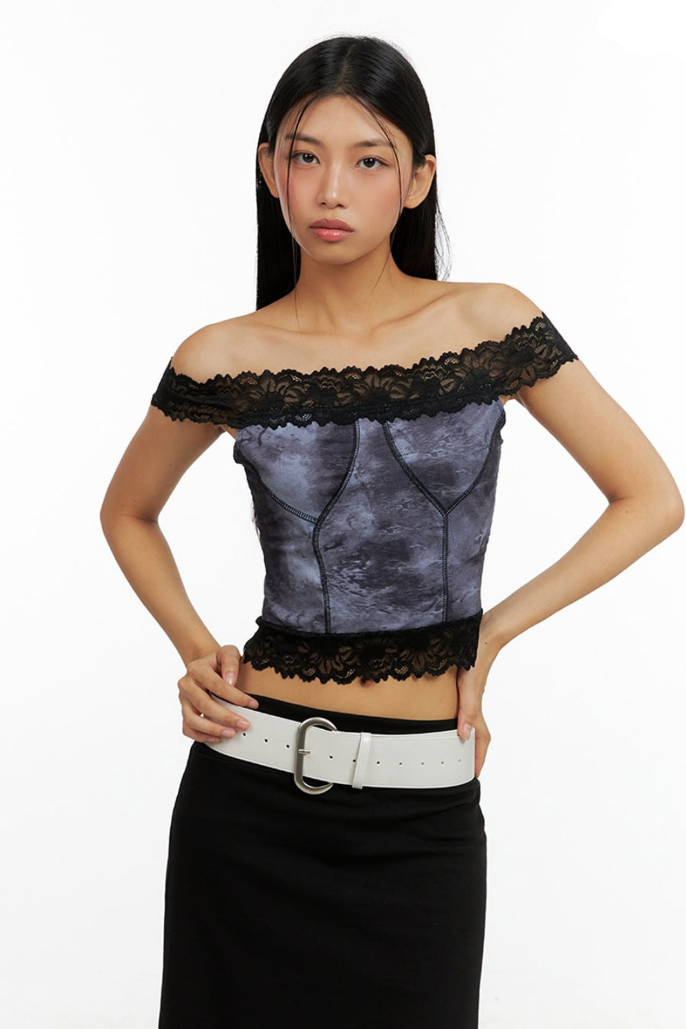 Serenity top with lace details