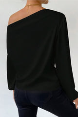 Asymmetrical shoulder top