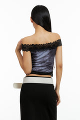 Serenity top with lace details