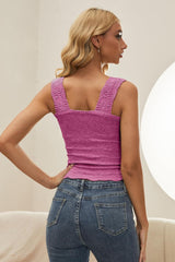 Sleeveless top in nova jacquard