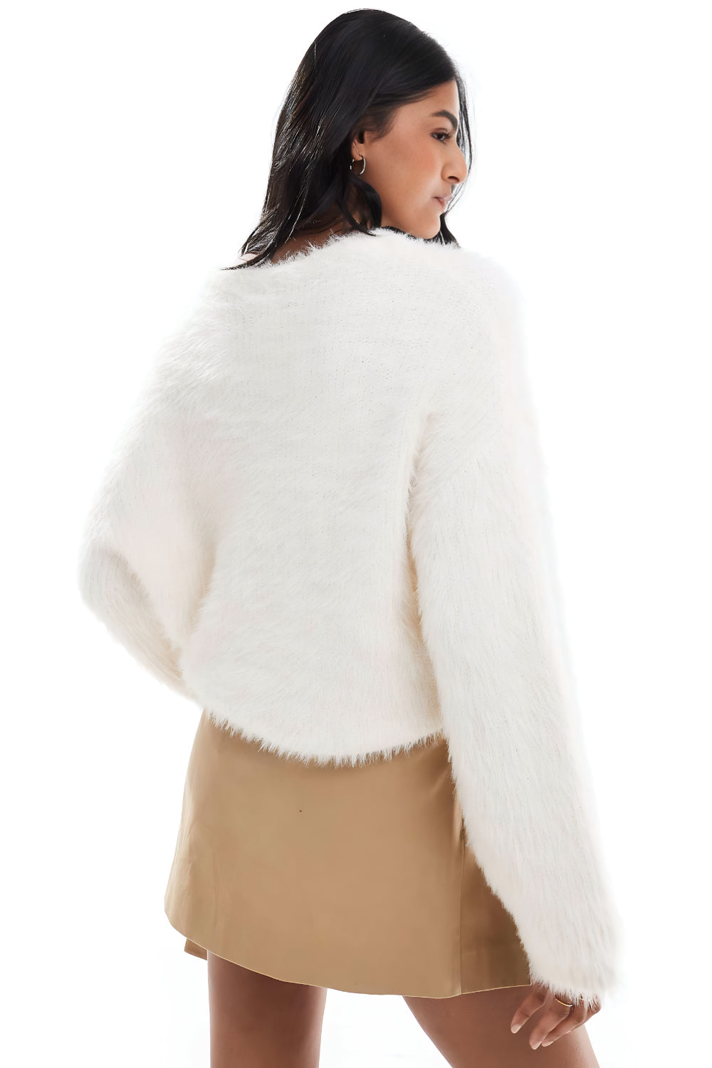 Soft and fluffy crew neck sweater