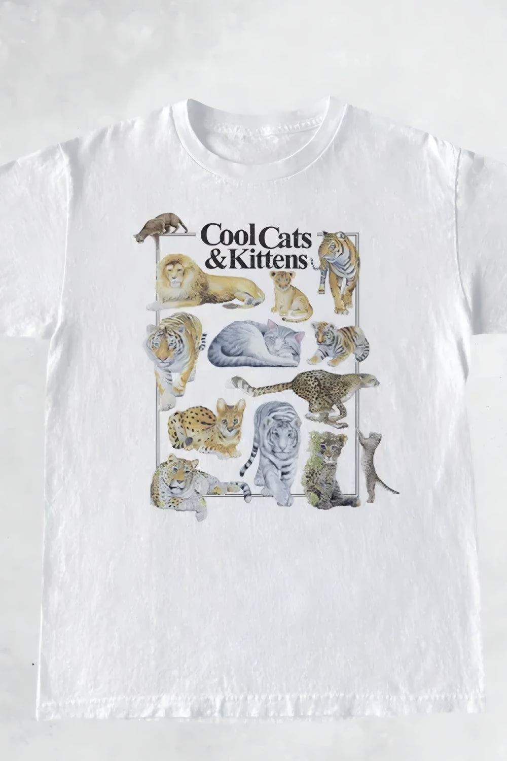 Cool vintage cats t-shirt