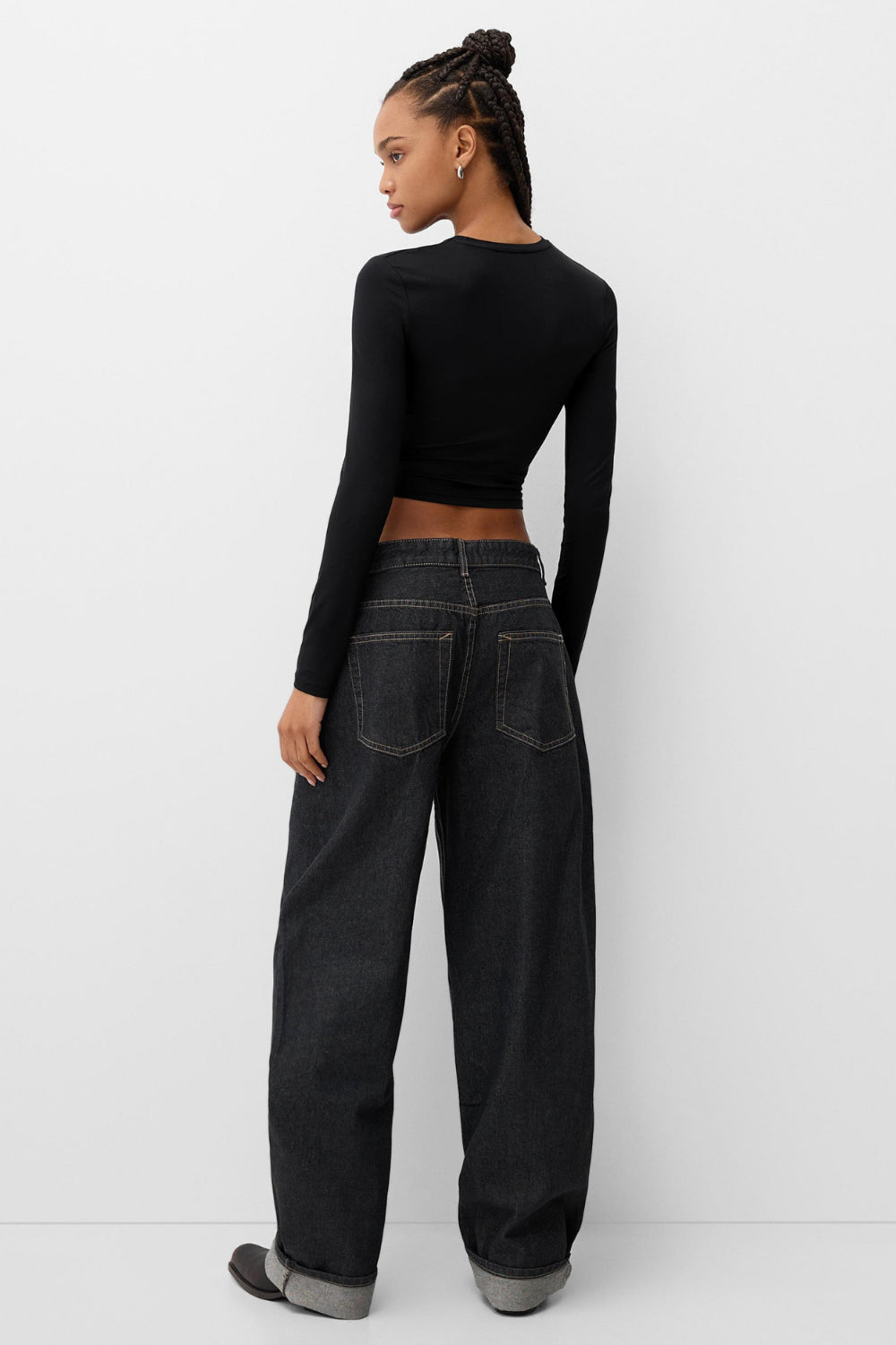 Petrol crew neck top