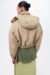 Astrid short hooded jacket