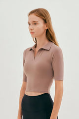 Naiad V-Neck Yoga Crop Top