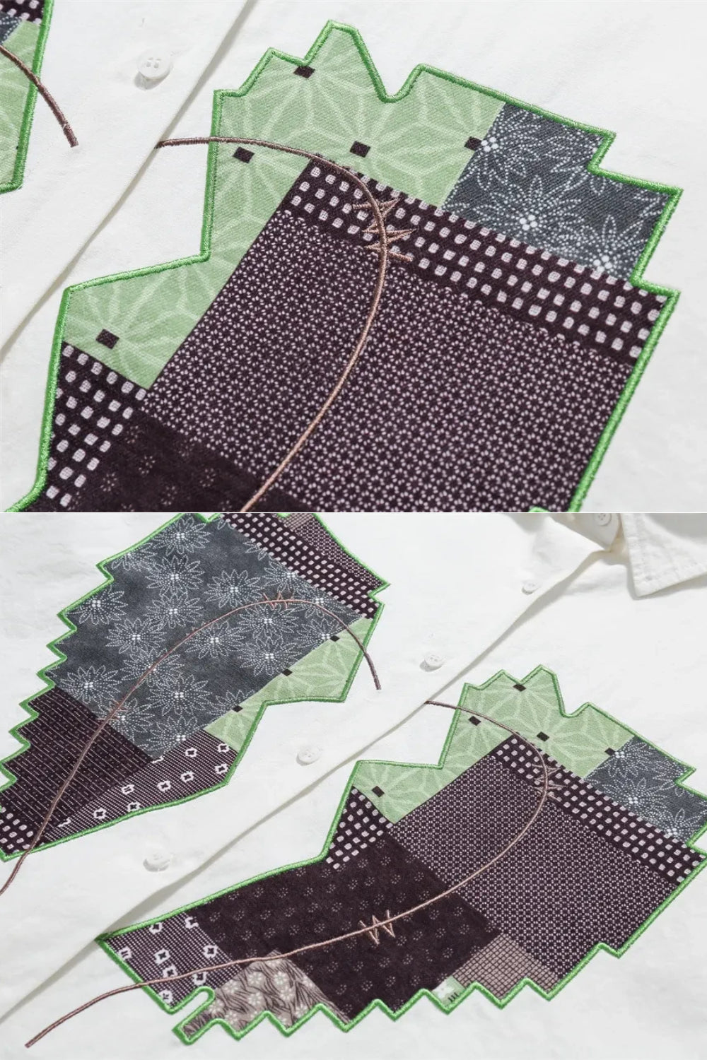 Heart embroidered shirt