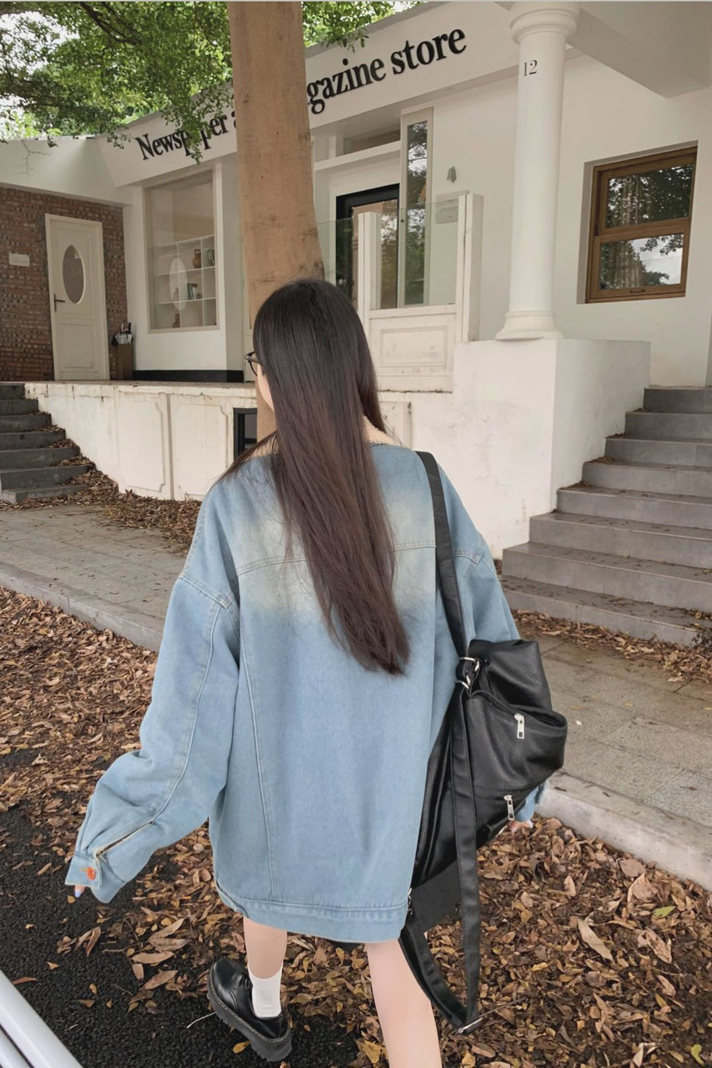 Ava oversized denim jacket