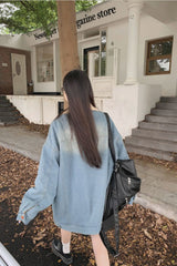 Ava oversized denim jacket