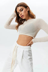 Lyra square neck crop top