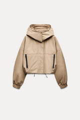 Astrid short hooded jacket