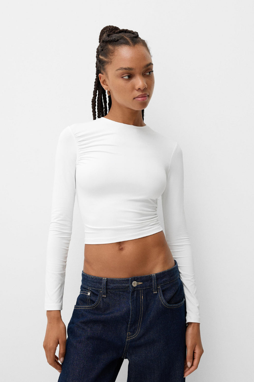 Petrol crew neck top