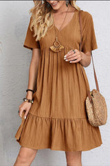 Casual V-neck summer dress