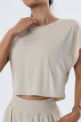 Boxy cut cropped t-shirt