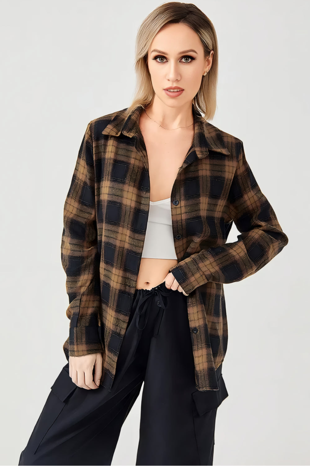 Alexis plaid shirt