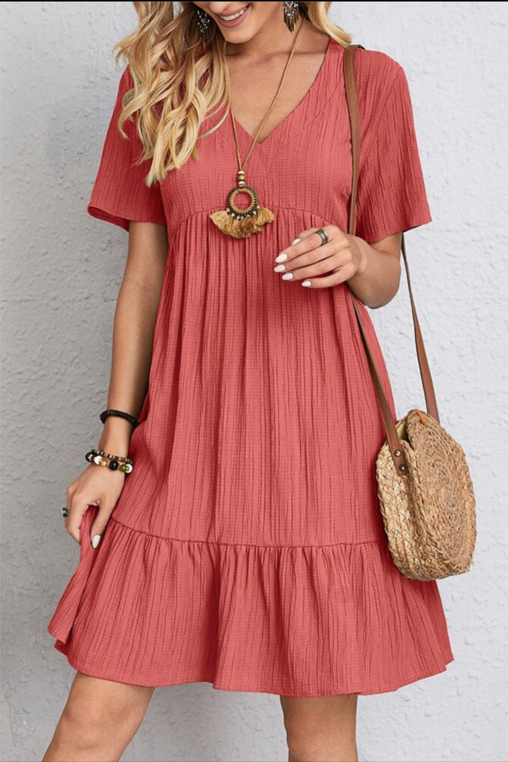 Casual V-neck summer dress