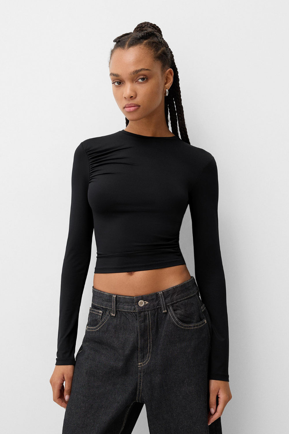 Petrol crew neck top