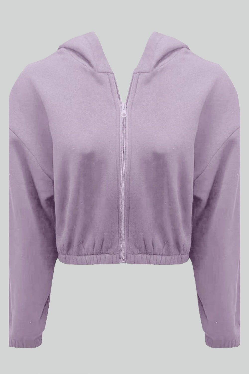 Lyla cropped zip-up hoodie