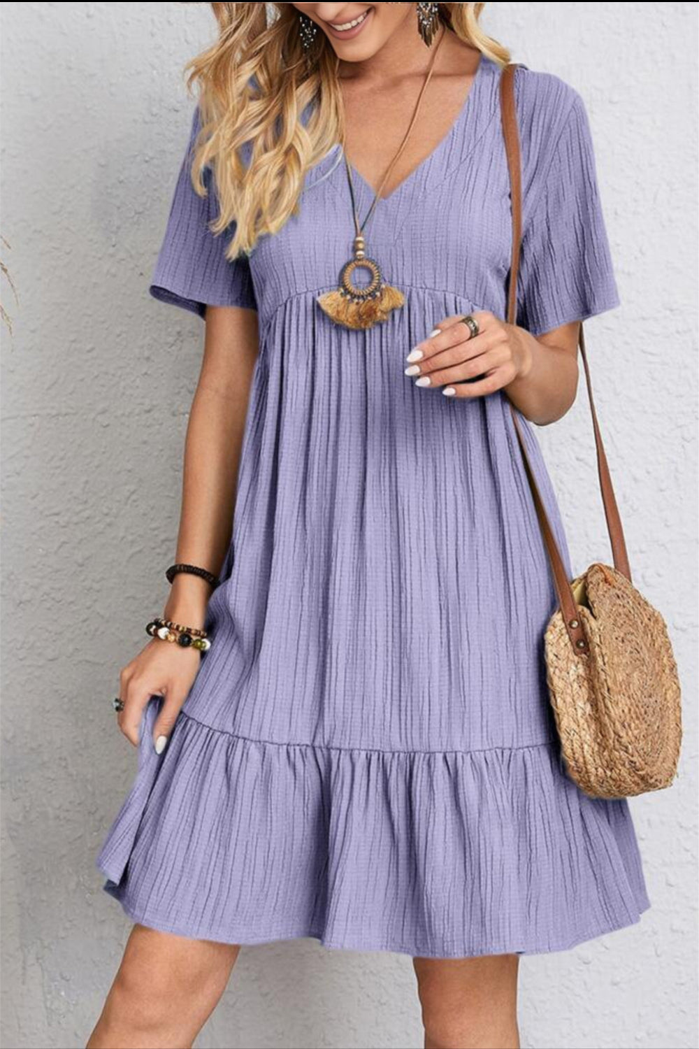 Casual V-neck summer dress