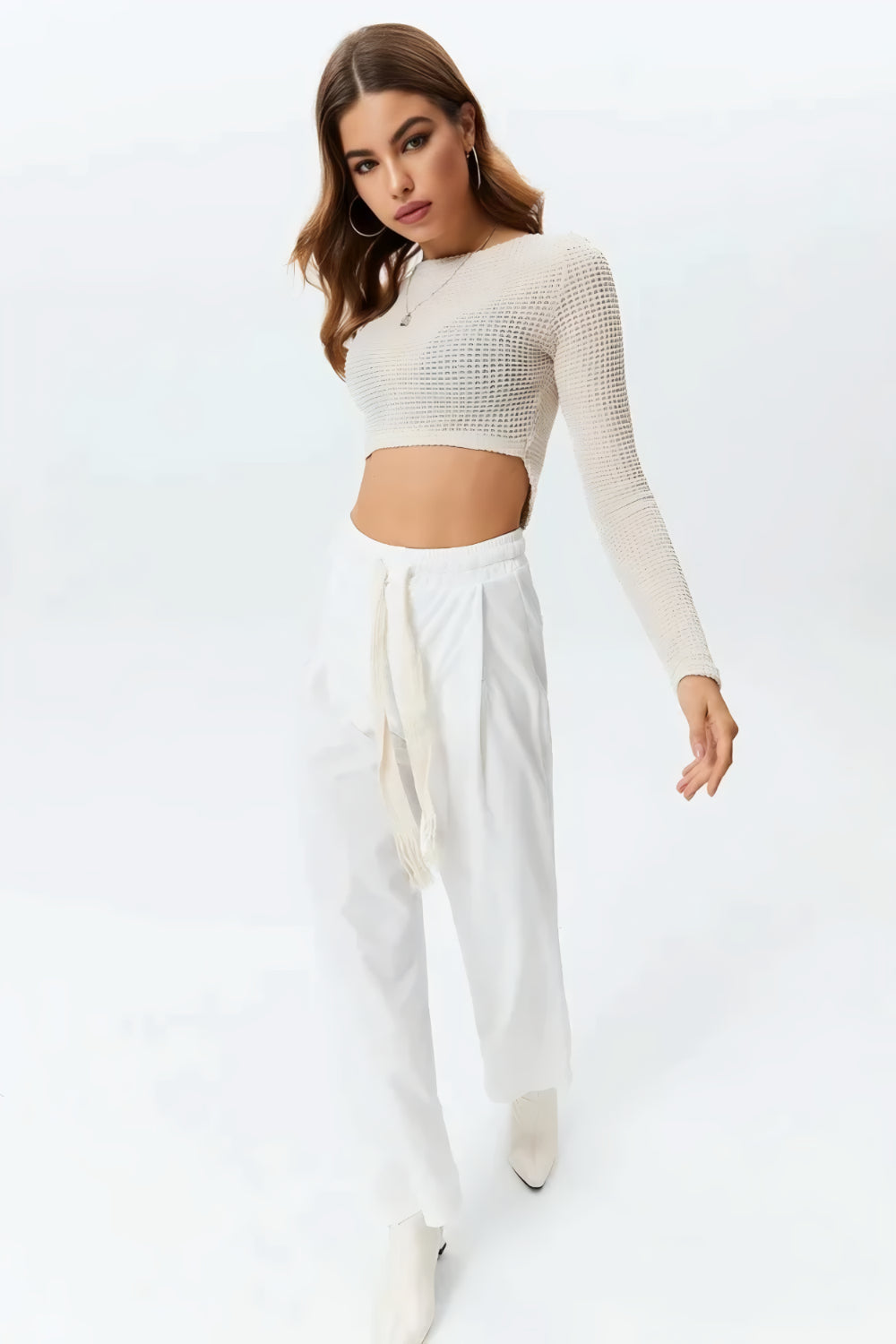 Lyra square neck crop top