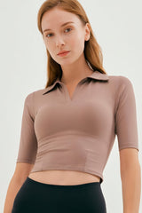 Naiad V-Neck Yoga Crop Top