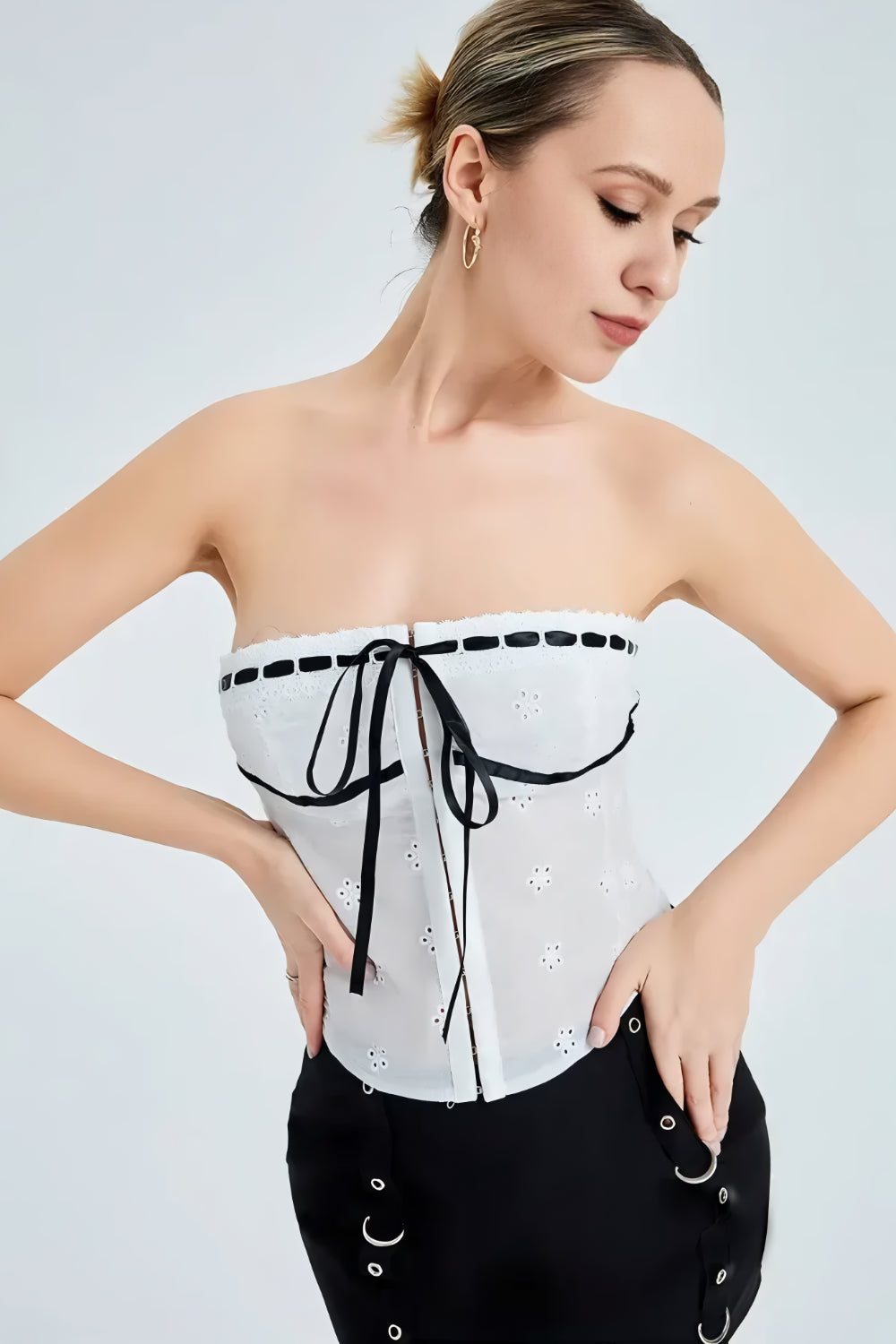 Elise contrast strap camisole