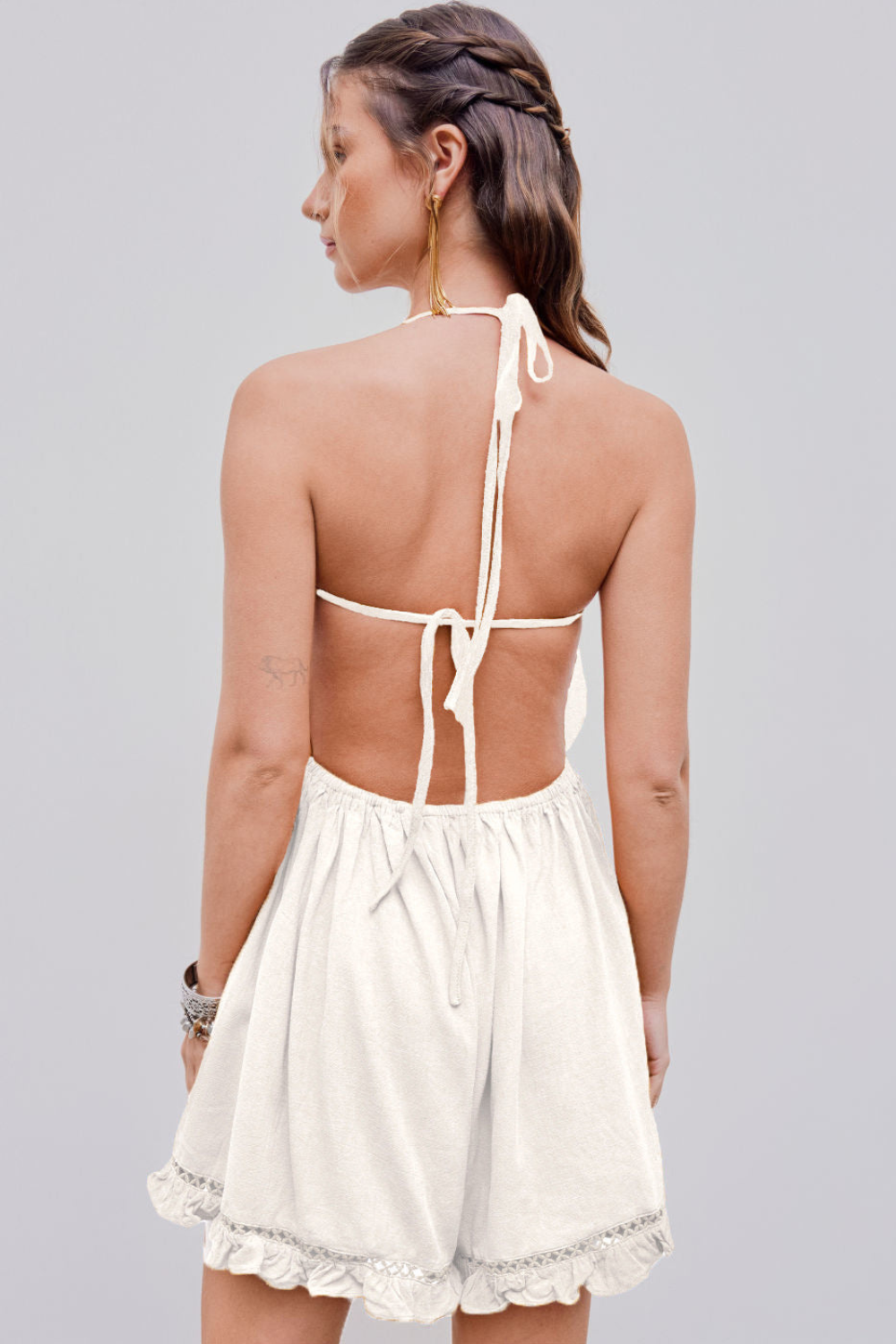 Marcielle ivory structured dress