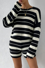 Stravina striped knit set