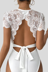 Emirelle lace sleeve bodysuit