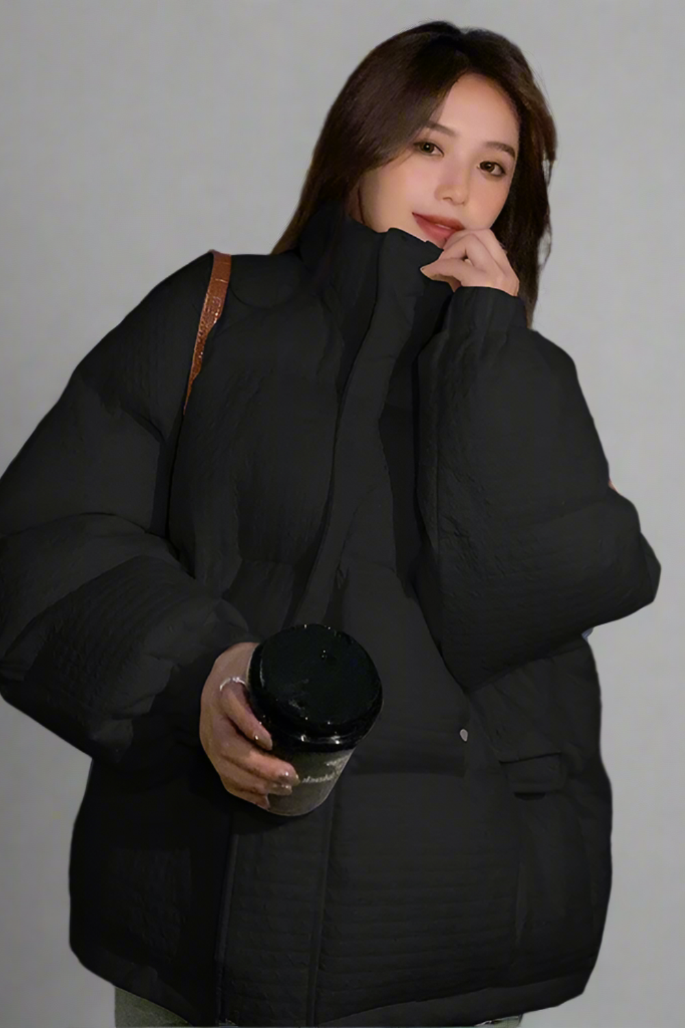 Lunaria lined jacket with texture