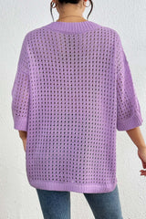Hollow weave blouse