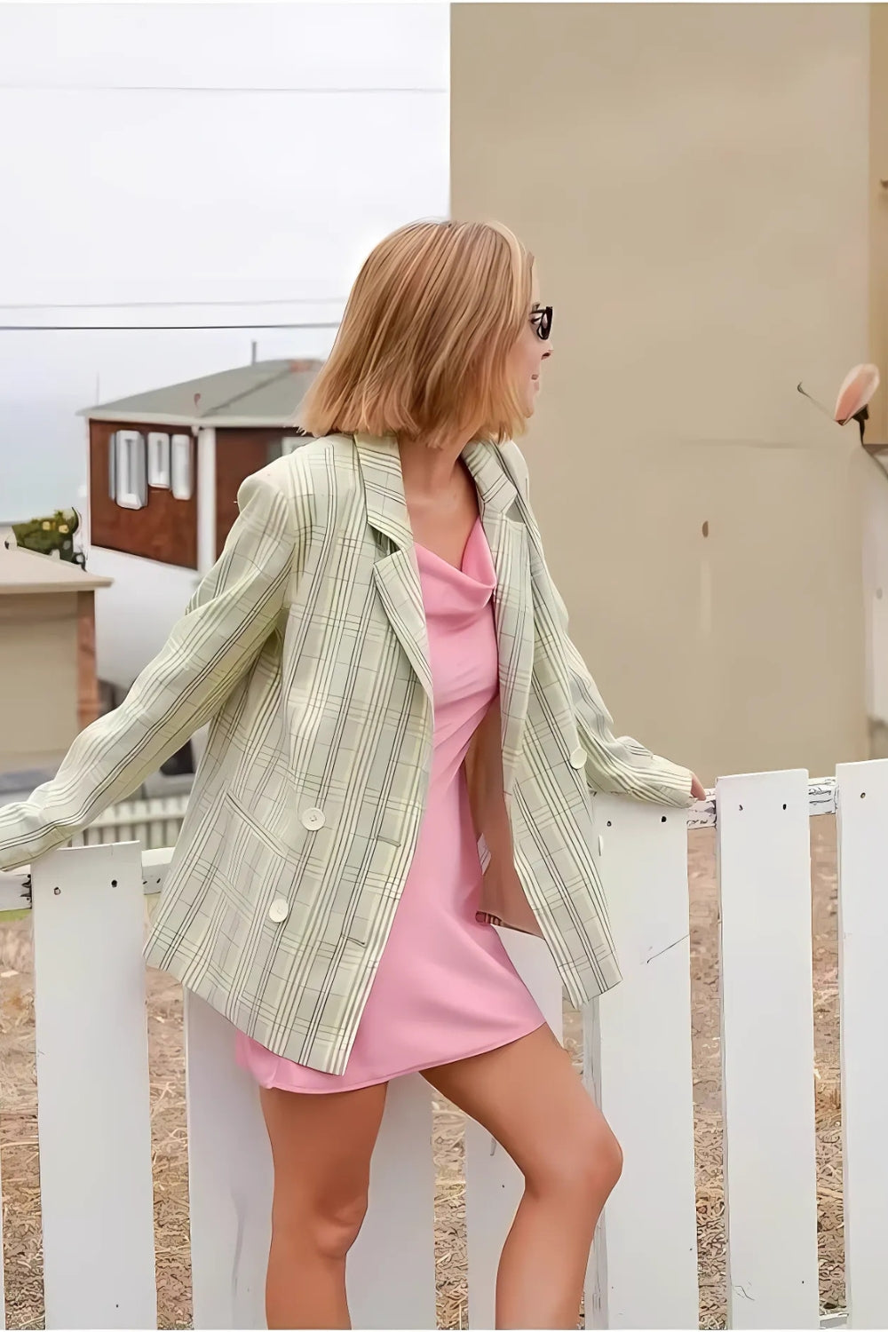 Felicity plaid blazer