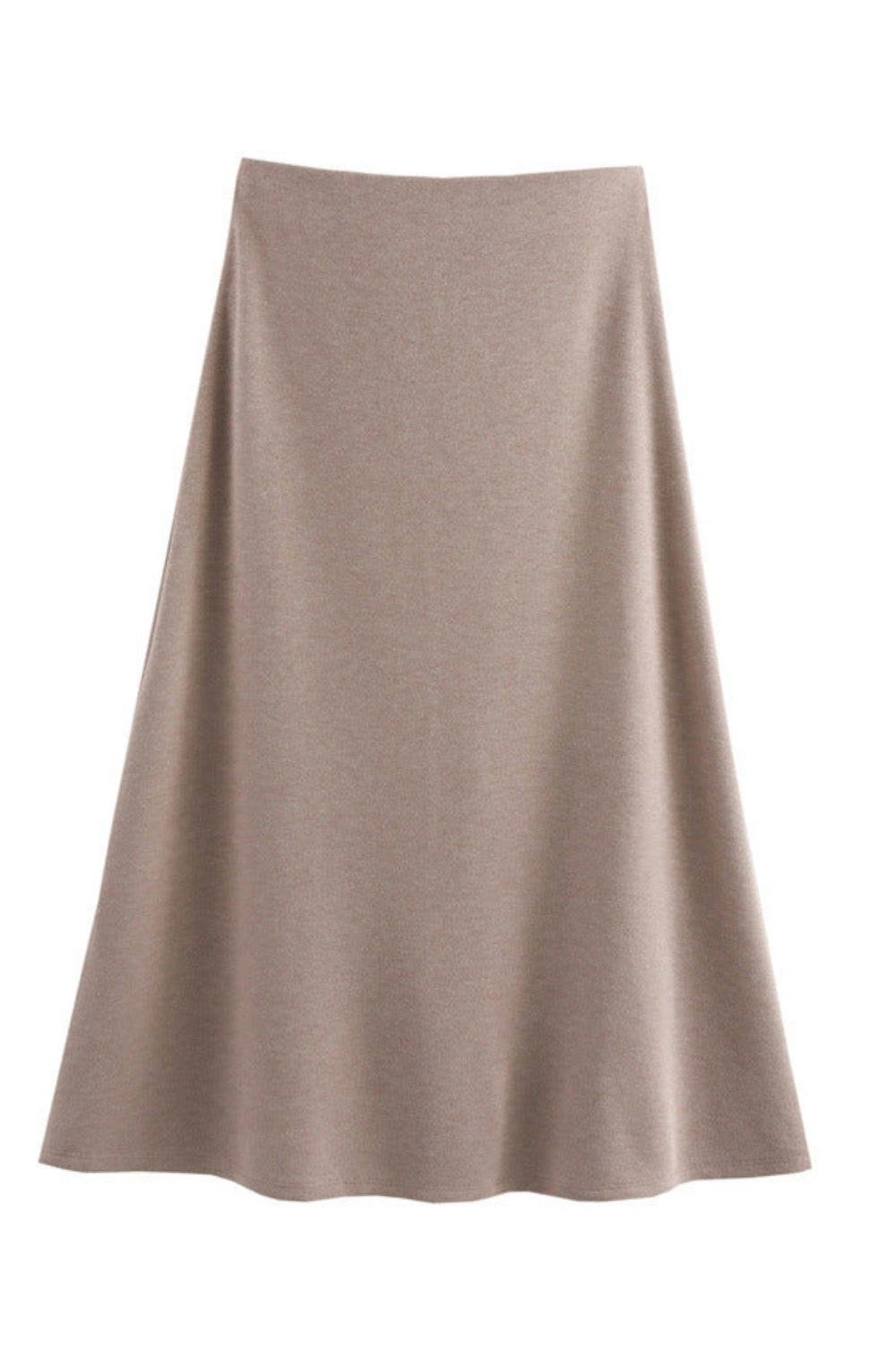 Side-tied t-shirt & flared skirt set