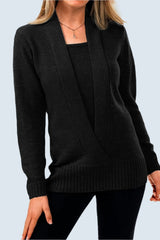 New hidden linen sweater