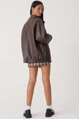 Isolde casual leather jacket