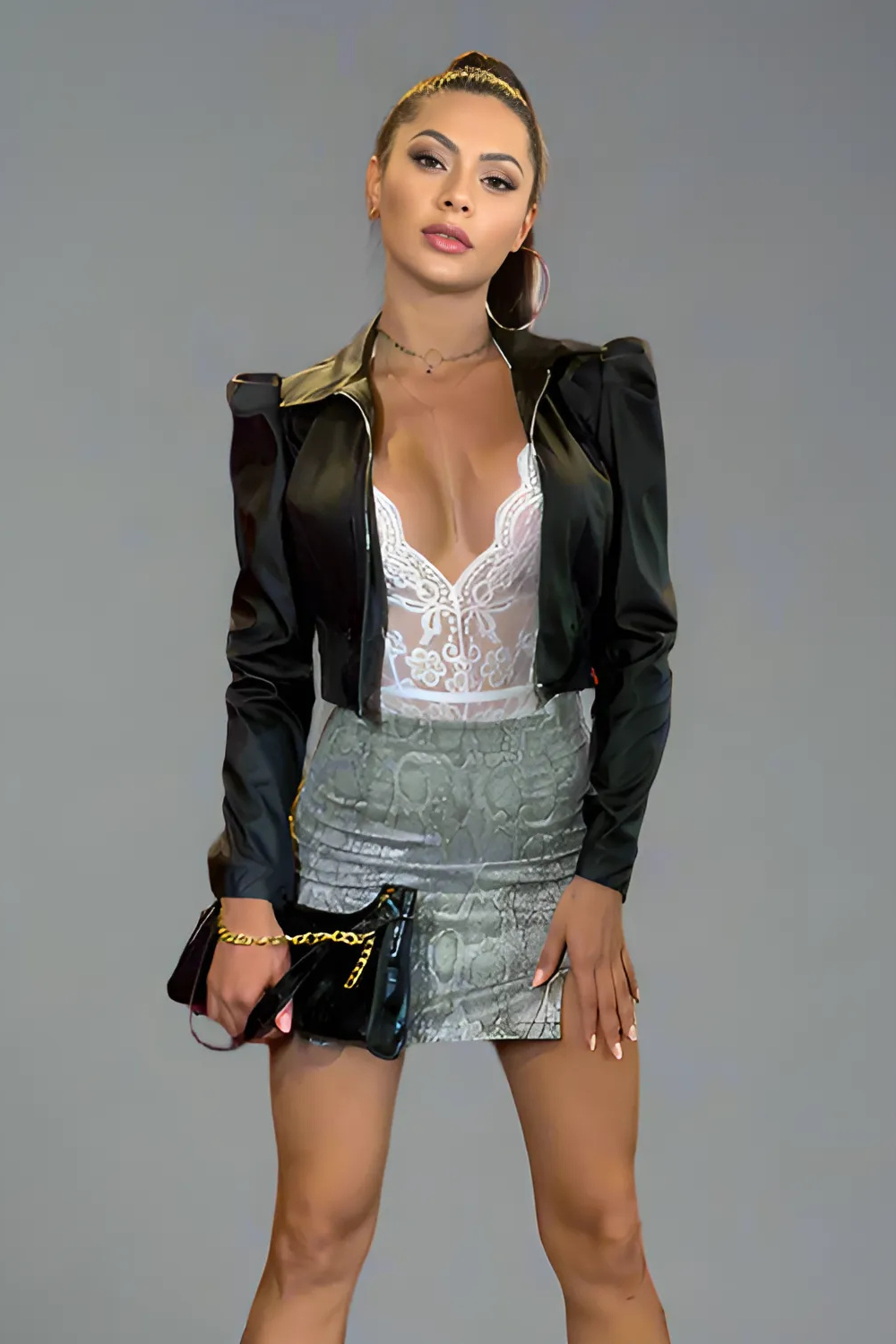Andromeda leather jacket