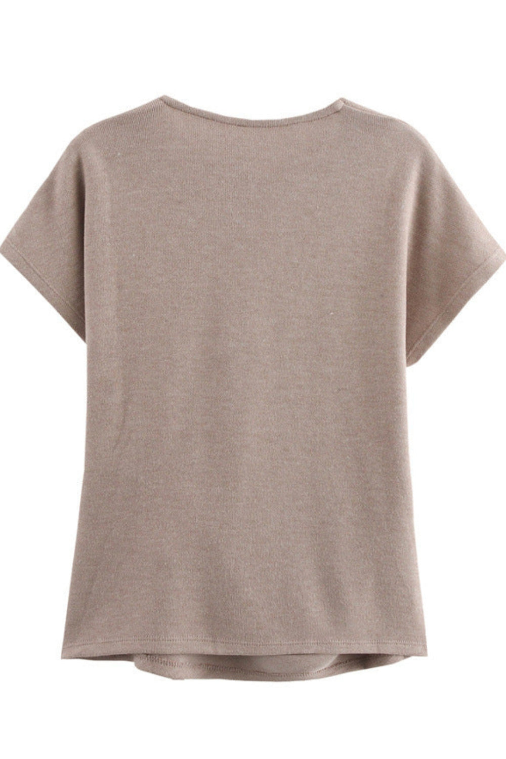 Side-tied t-shirt & flared skirt set