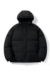 Hooded down jacket