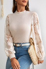 Mirelia top with transparent sleeves