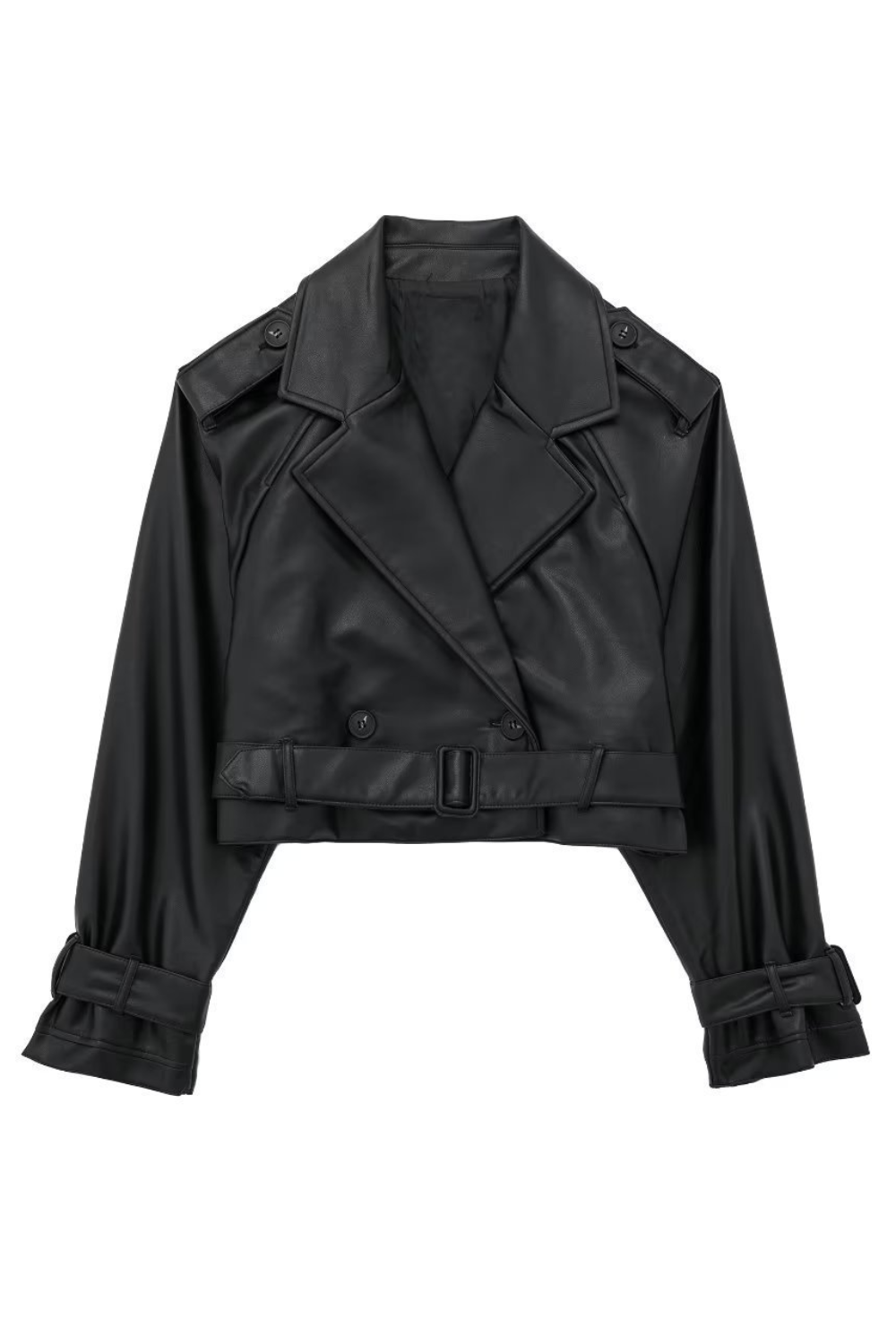 Stella black leather jacket