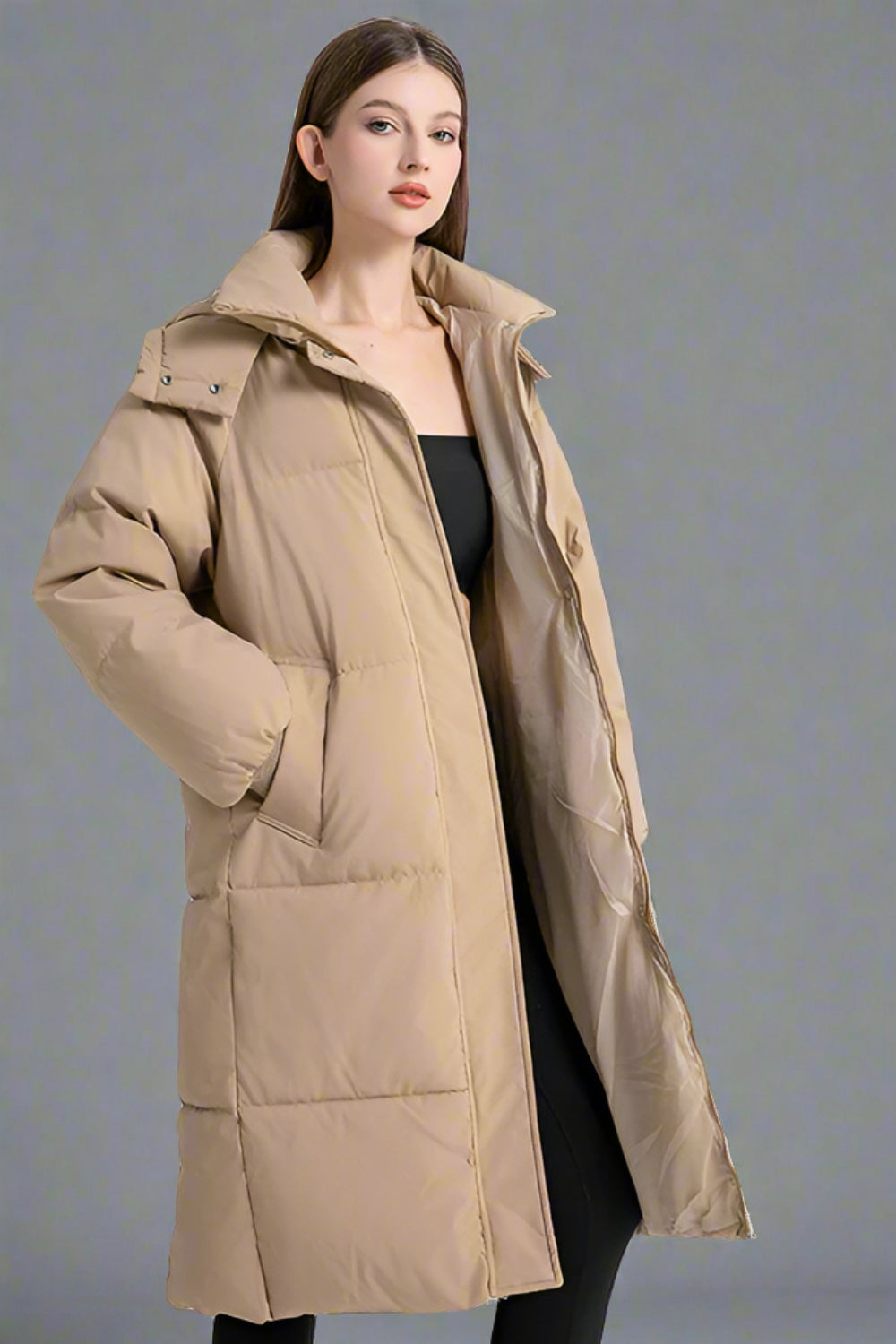 Selene loose cotton down coat