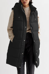 Serenity mid-length hooded vest