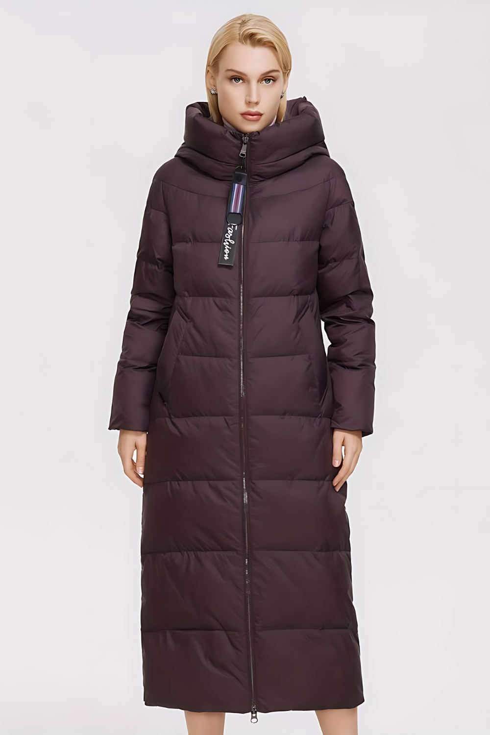 Valeria long zippered coat