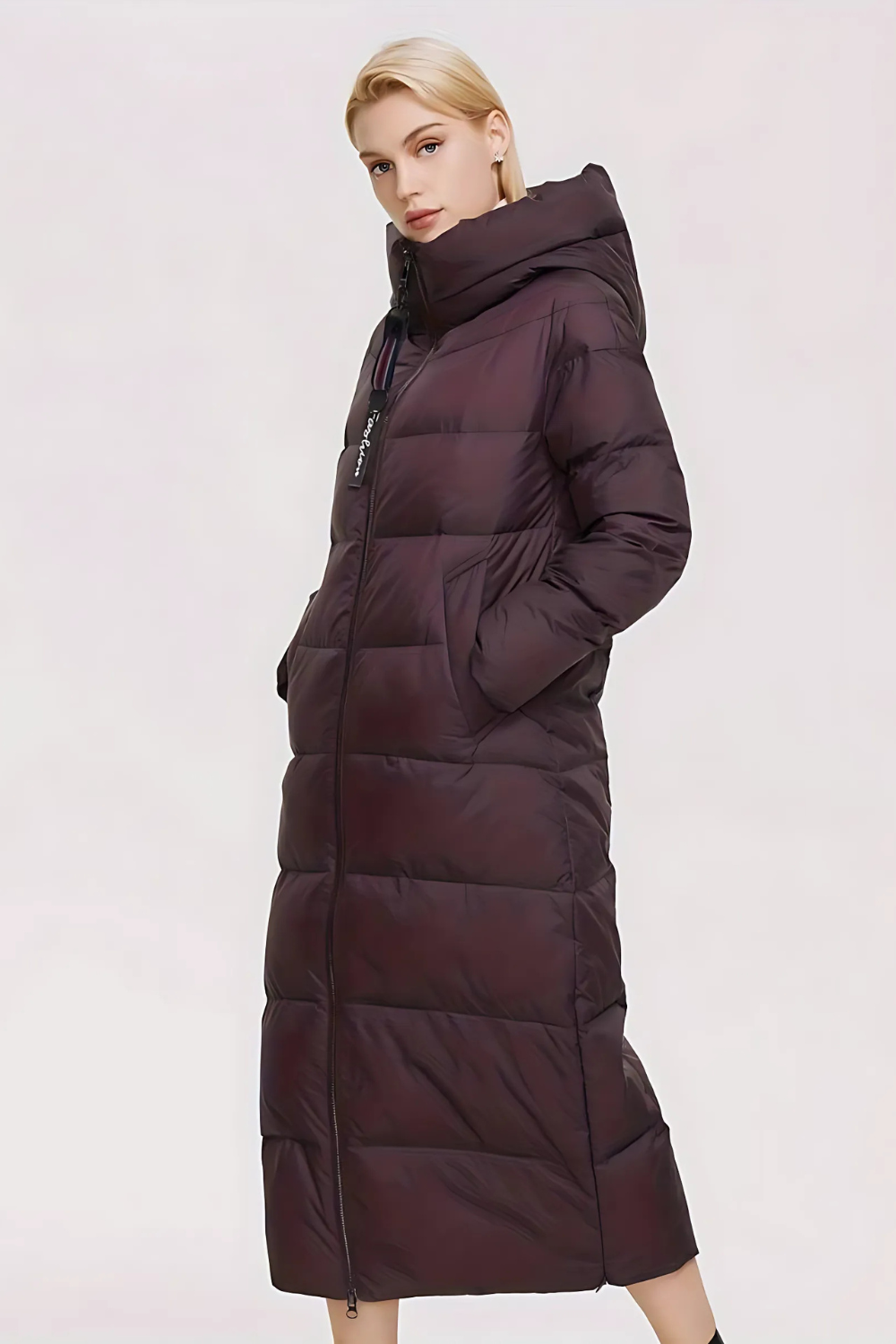 Valeria long zippered coat