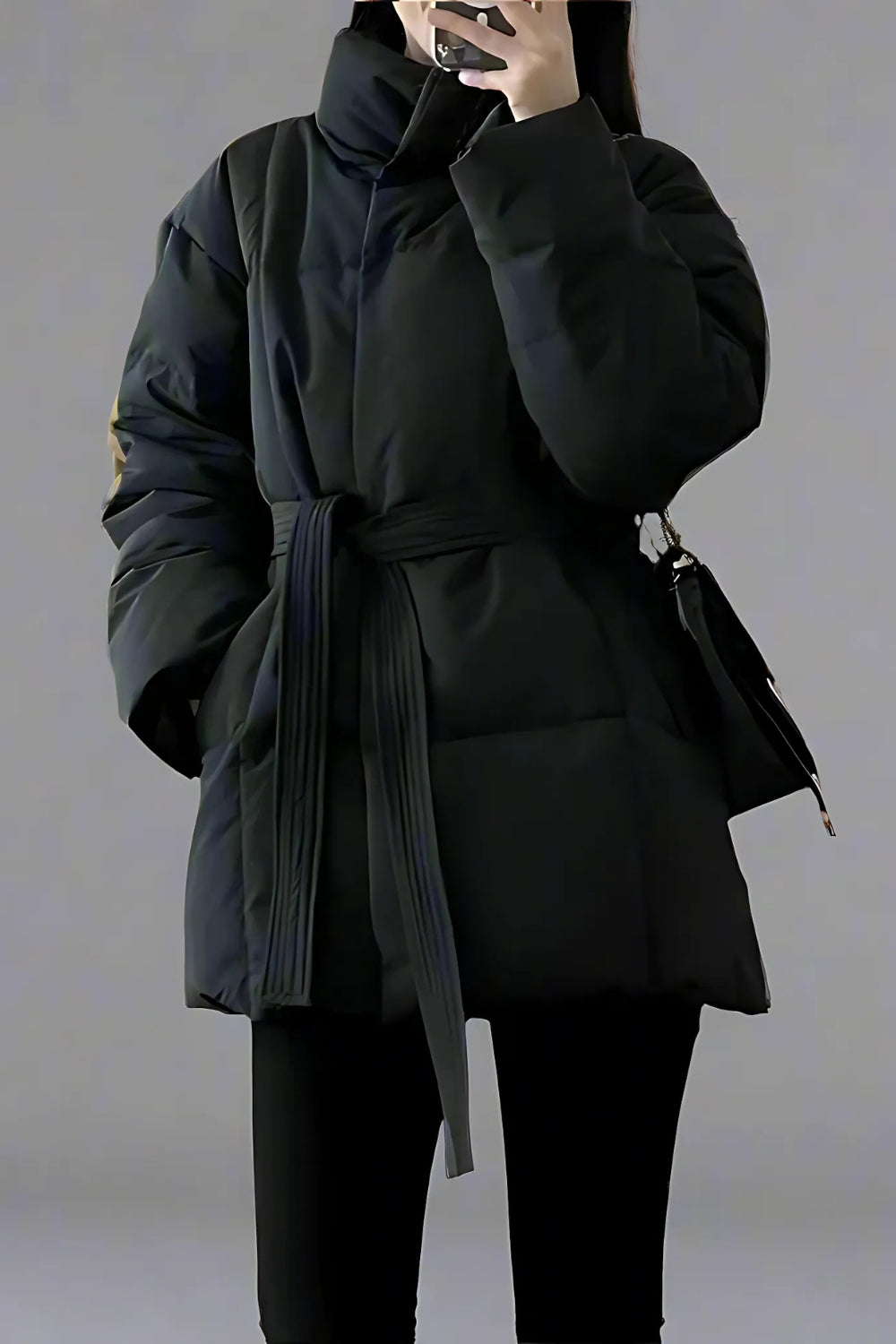 Felicity coat with drawstring waist