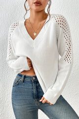 Avorelle openwork knit sweater