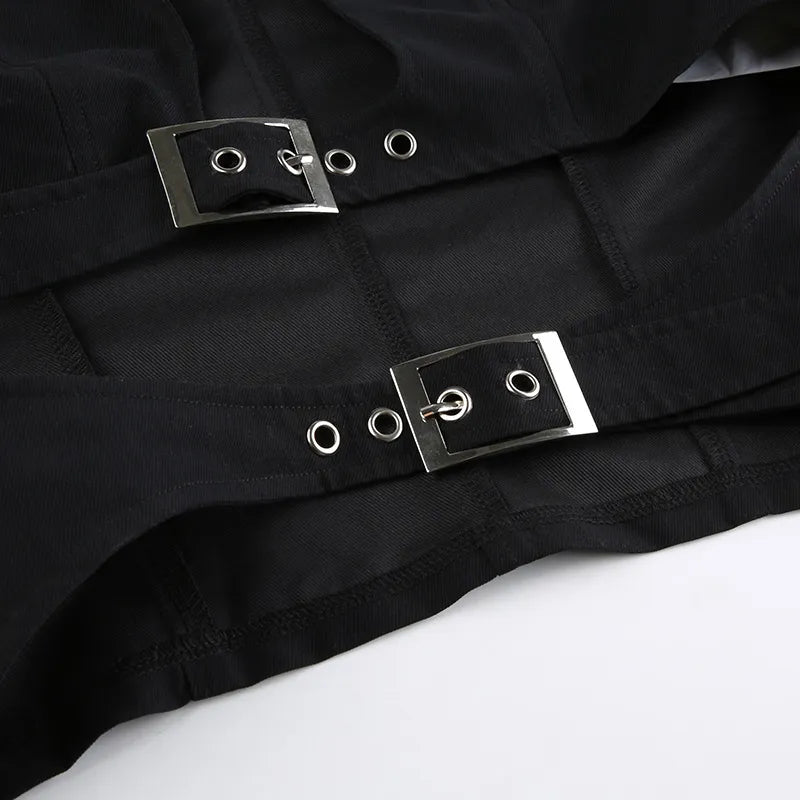 Långärmad topp med dubbla band framtill