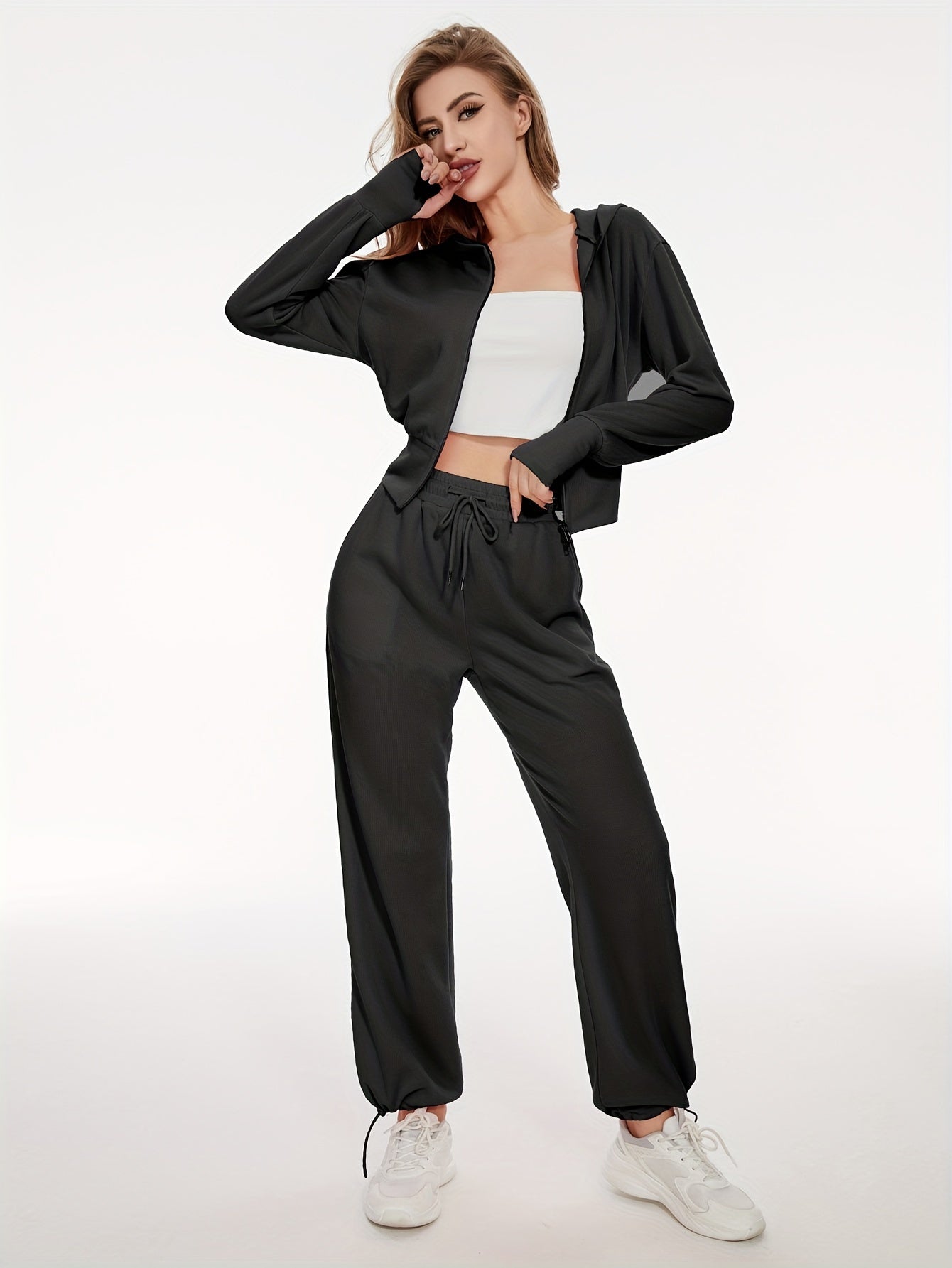 Hoodie and wide pants set