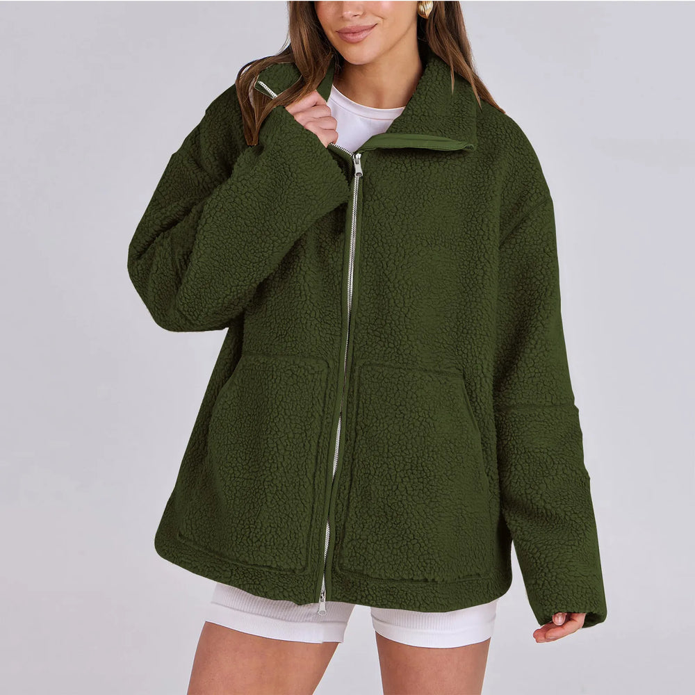 Turtleneck-kappa i varm ull